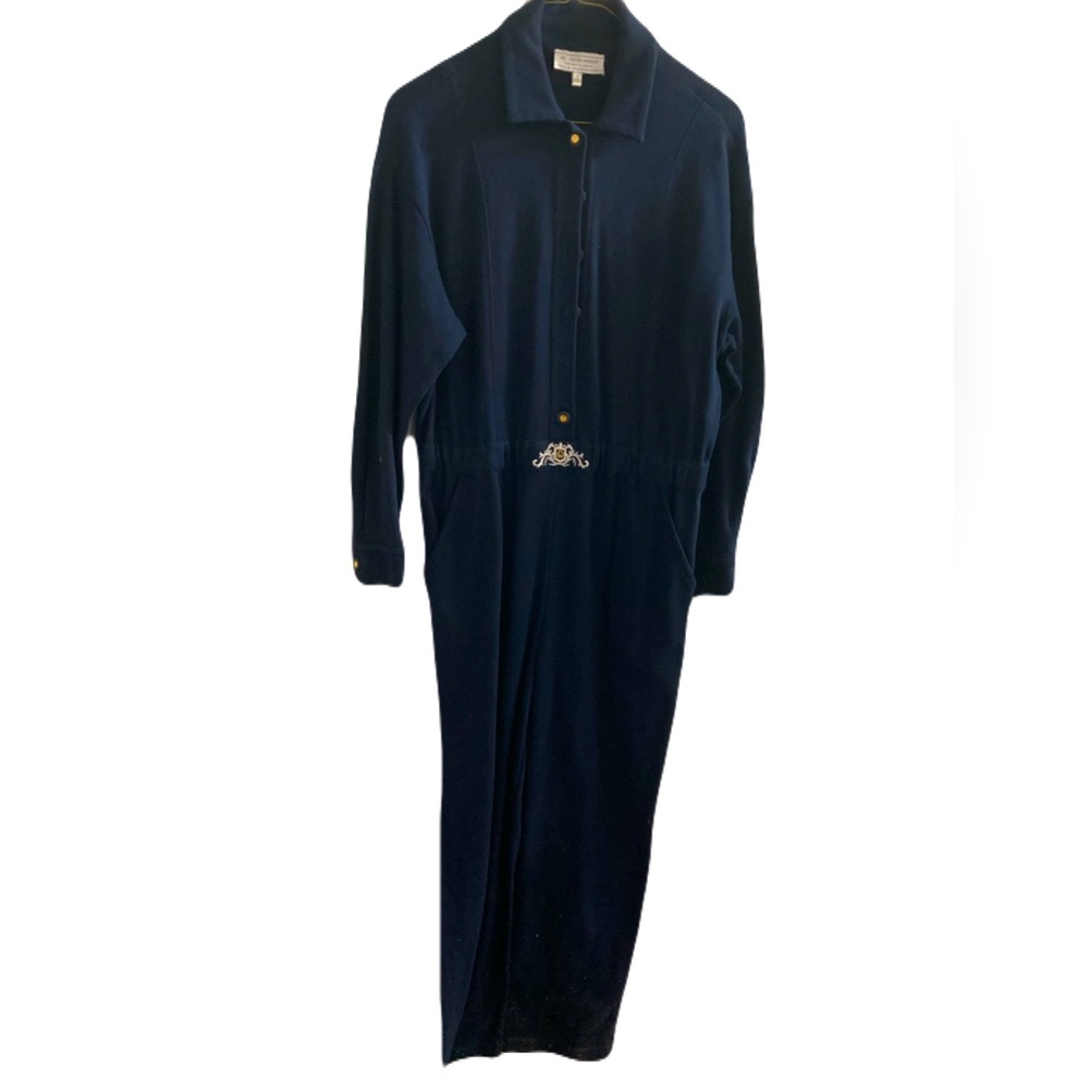 Women’s St John Navy Sport Jumpsuit sP